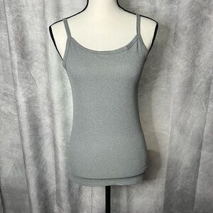 No Boundaries Gray Ribbed Super Soft Tank Top